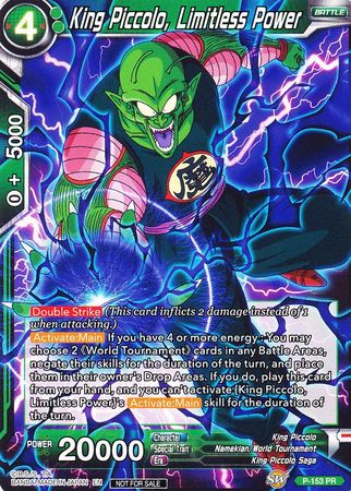 King Piccolo, Limitless Power (Power Booster) (P-153) [Promotion Cards] | Tables and Towers