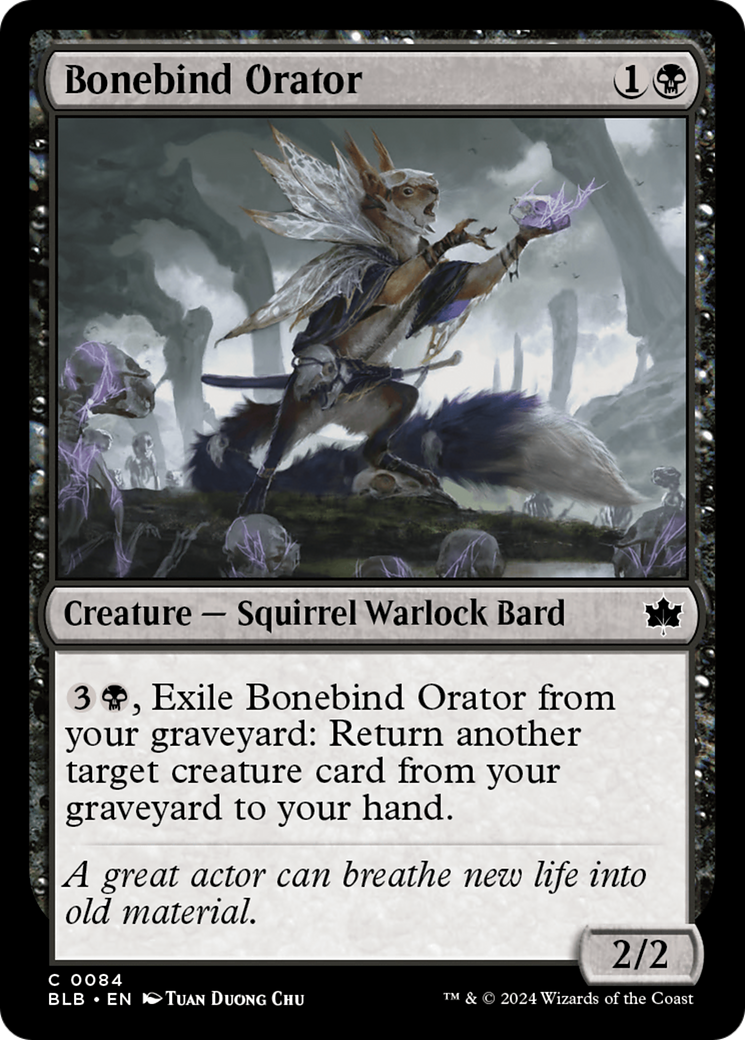 Bonebind Orator [Bloomburrow] | Tables and Towers