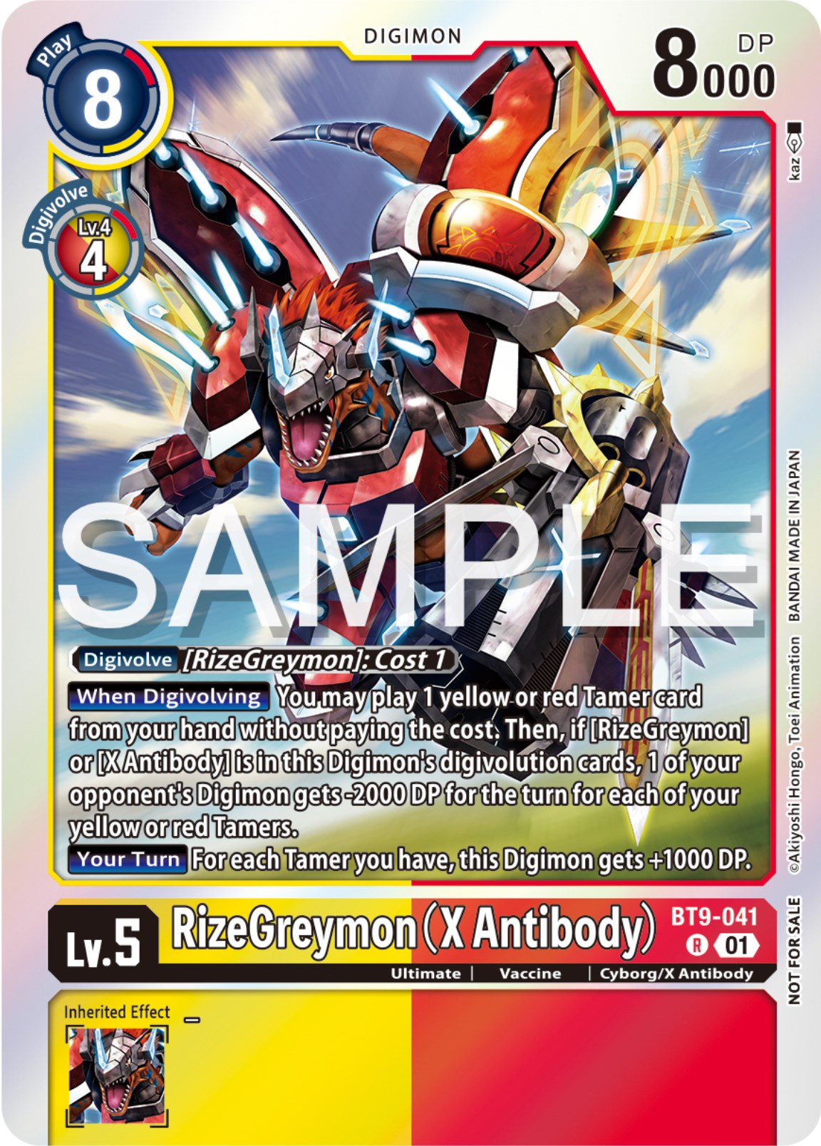 RizeGreymon (X Antibody) [BT9-041] (Event Pack 6) [X Record Promos] | Tables and Towers