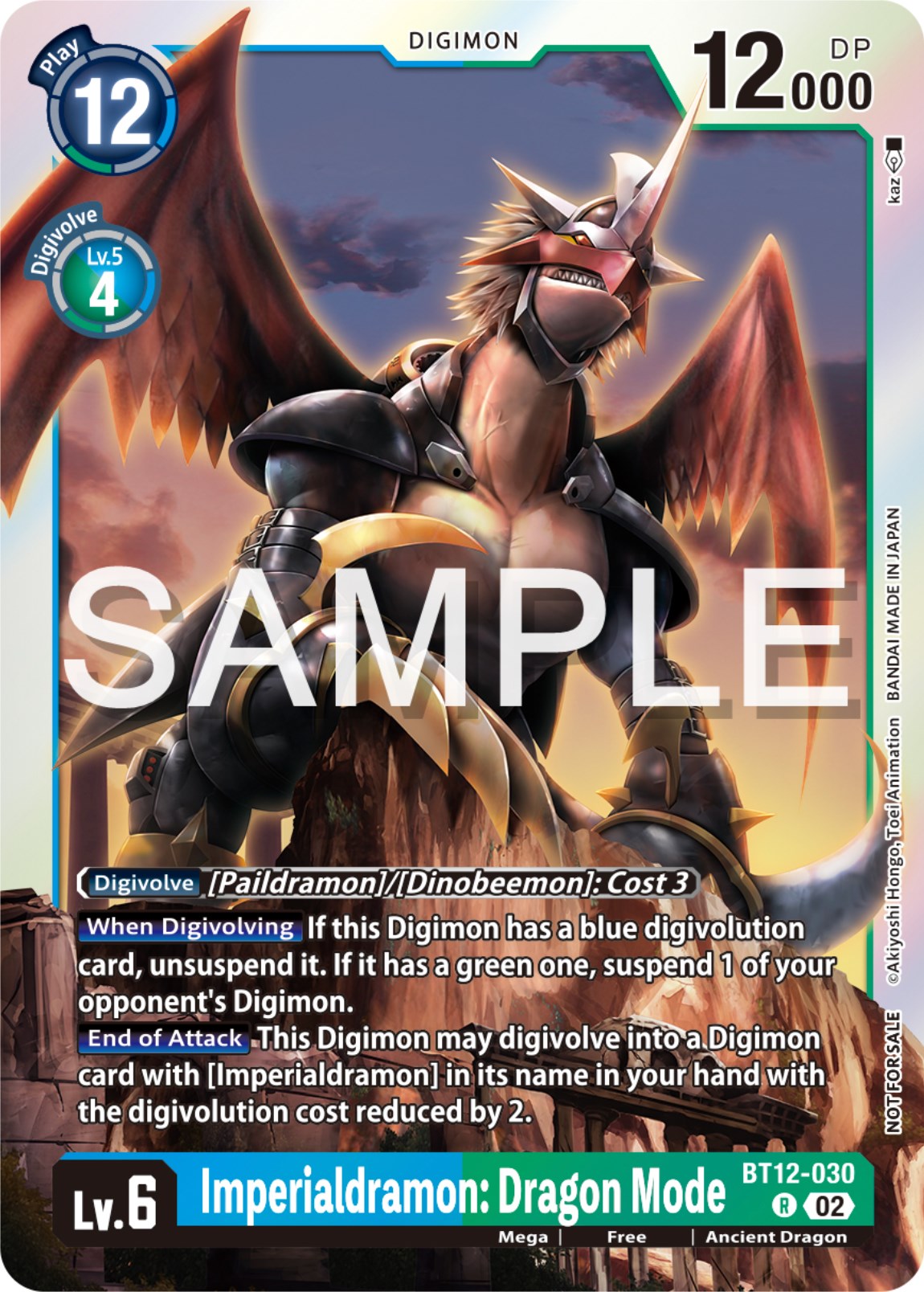 Imperialdramon: Dragon Mode [BT12-030] (Event Pack 6) [Across Time Promos] | Tables and Towers