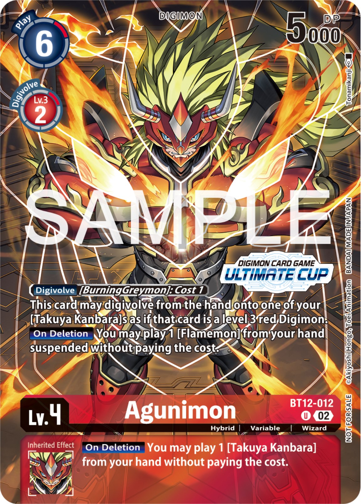 Agunimon [BT12-012] (Ultimate Cup 2024) [Across Time Promos] | Tables and Towers