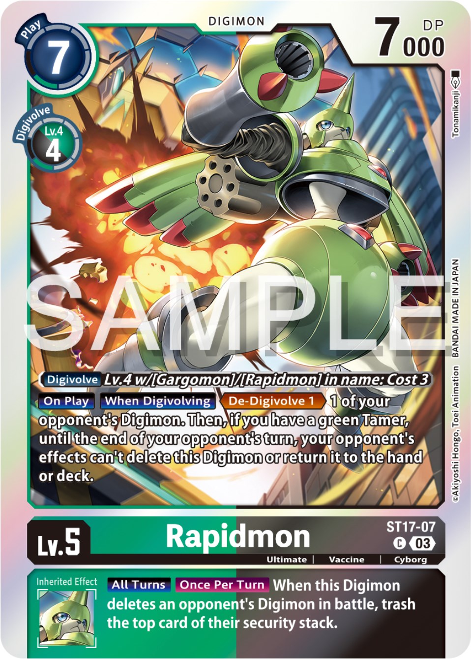 Rapidmon [ST17-07] [Starter Deck: Double Typhoon Advanced Deck Set] | Tables and Towers