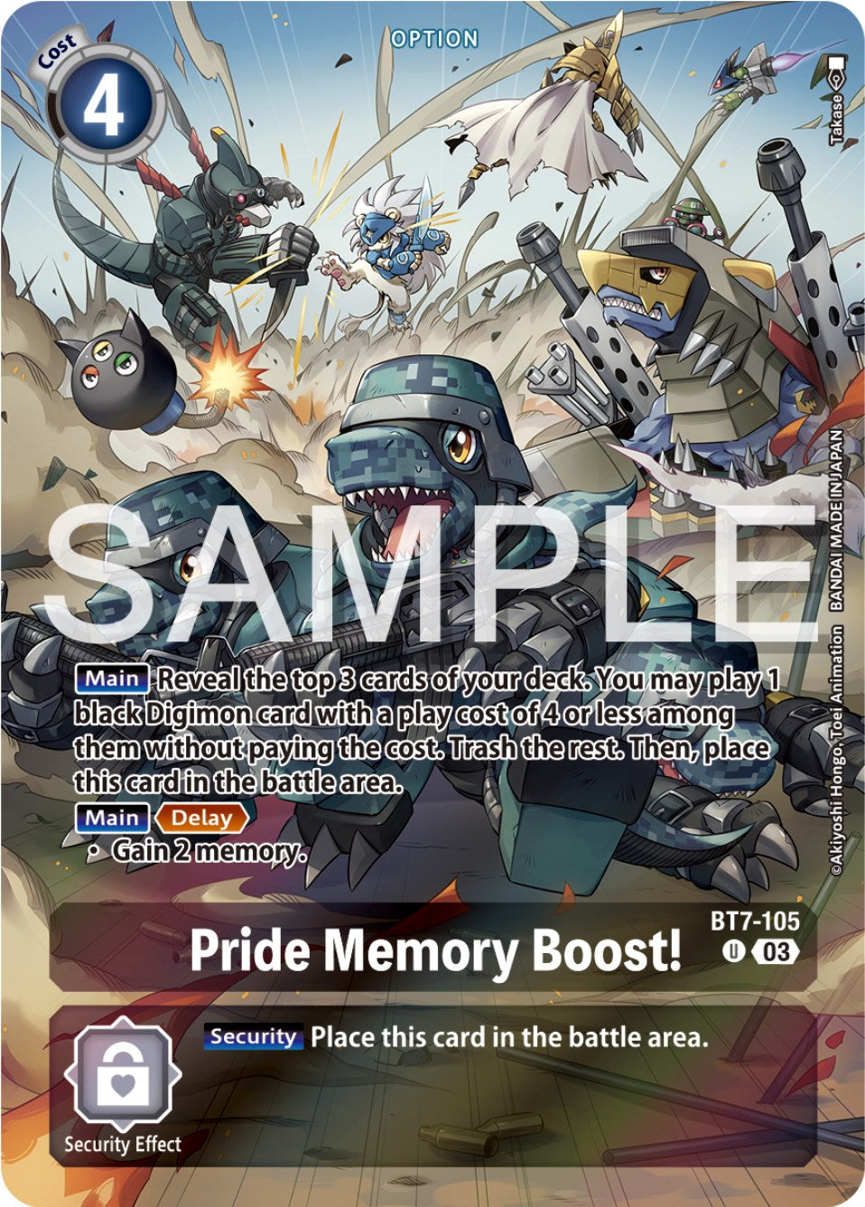 Pride Memory Boost! [BT7-105] (Reprint) [Starter Deck: Double Typhoon Advanced Deck Set] | Tables and Towers