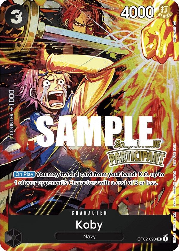 Koby (Offline Regional 2023) [Participant] [One Piece Promotion Cards] | Tables and Towers