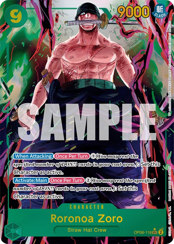 Roronoa Zoro (Alternate Art) [Wings of the Captain] | Tables and Towers