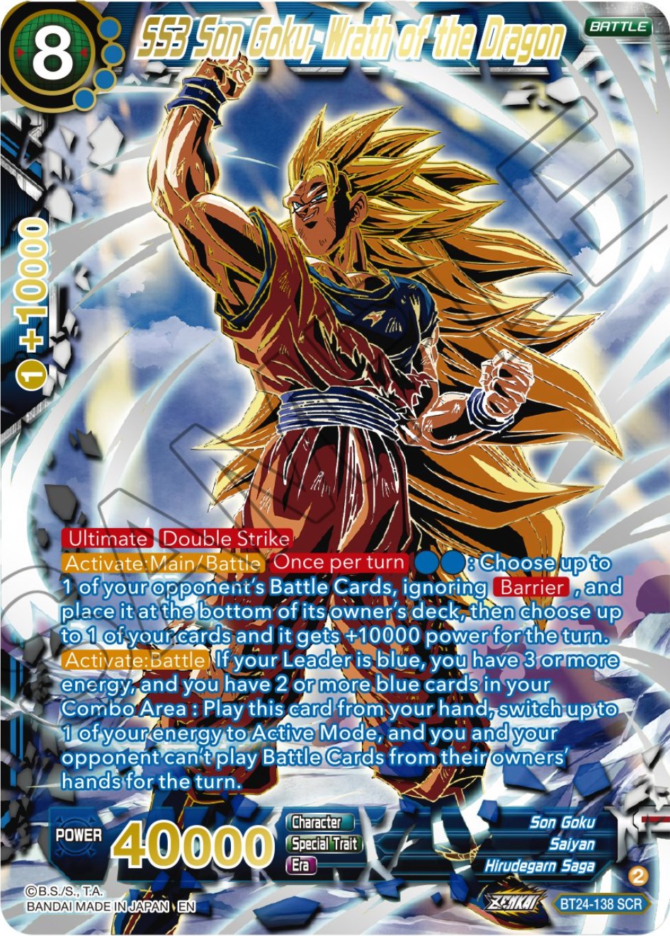 SS3 Son Goku, Wrath of the Dragon (Collector Booster) (BT24-138) [Beyond Generations] | Tables and Towers