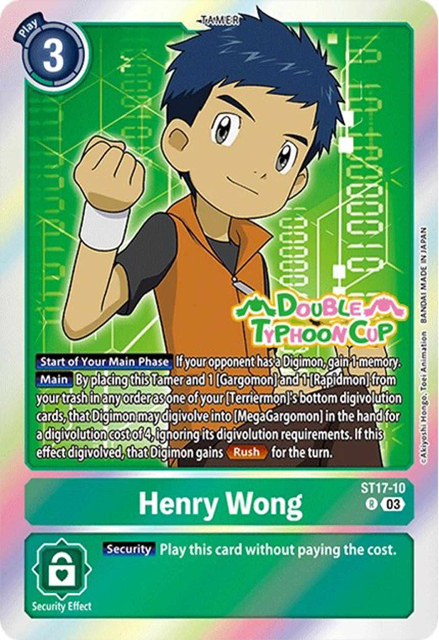 Henry Wong [ST17-10] [Starter Deck: Double Typhoon Advanced Deck Set Pre-Release Cards] | Tables and Towers