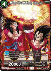 SS4 Son Goku & SS4 Vegeta, Combo Attack (Zenkai Series Tournament Pack Vol.7) (P-585) [Tournament Promotion Cards] | Tables and Towers