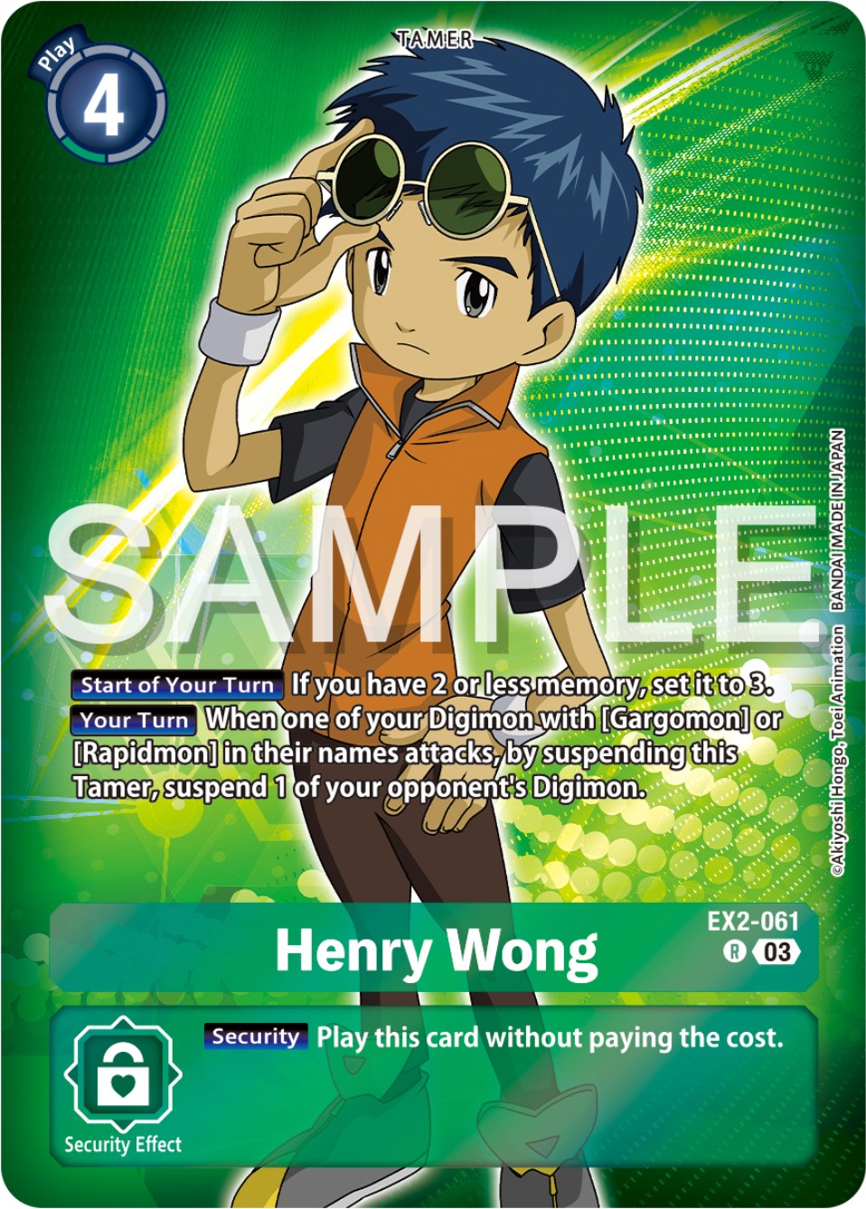 Henry Wong [EX2-061] (Reprint) [Starter Deck: Double Typhoon Advanced Deck Set] | Tables and Towers