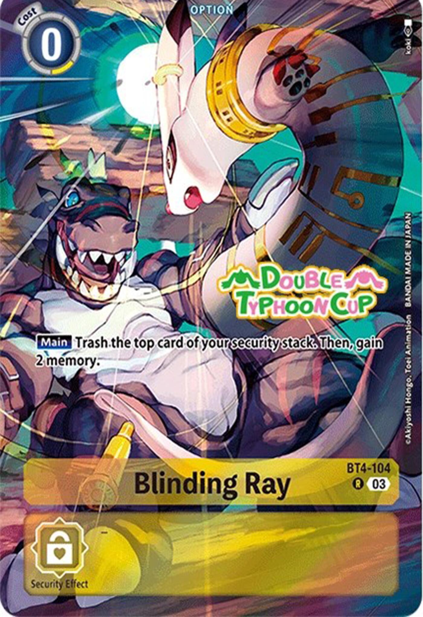 Blinding Ray [BT4-104] (Bonus Pack) [Starter Deck: Double Typhoon Advanced Deck Set Pre-Release Cards] | Tables and Towers