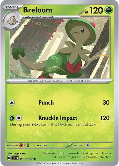 Breloom (007/162) [Scarlet & Violet: Temporal Forces] | Tables and Towers