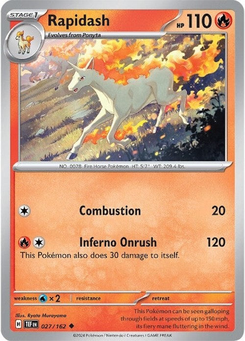 Rapidash (027/162) [Scarlet & Violet: Temporal Forces] | Tables and Towers