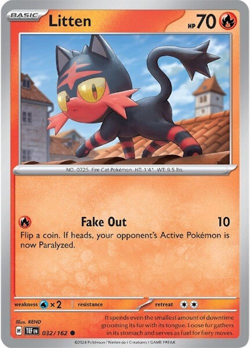 Litten (032/162) [Scarlet & Violet: Temporal Forces] | Tables and Towers