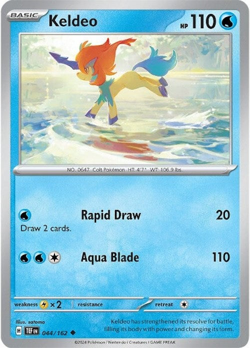 Keldeo (044/162) [Scarlet & Violet: Temporal Forces] | Tables and Towers