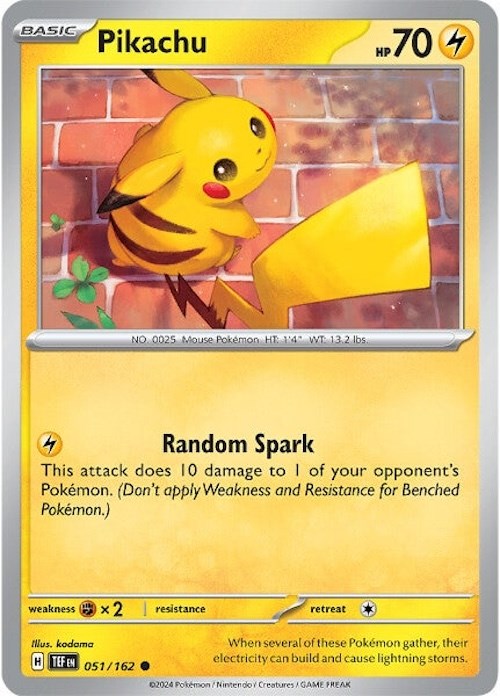 Pikachu (051/162) [Scarlet & Violet: Temporal Forces] | Tables and Towers