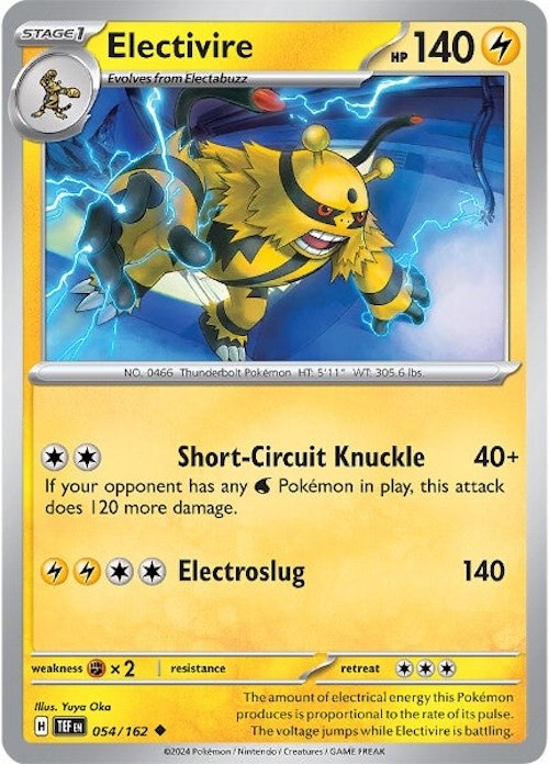 Electivire (054/162) [Scarlet & Violet: Temporal Forces] | Tables and Towers