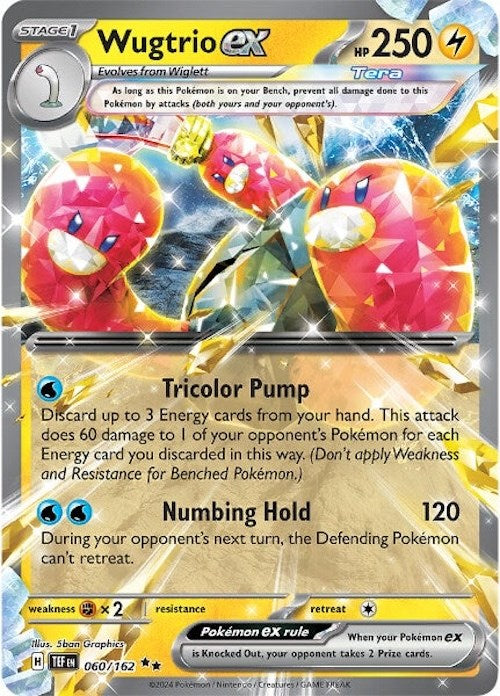 Wugtrio ex (060/162) [Scarlet & Violet: Temporal Forces] | Tables and Towers