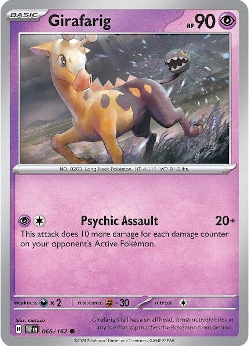 Girafarig (066/162) [Scarlet & Violet: Temporal Forces] | Tables and Towers