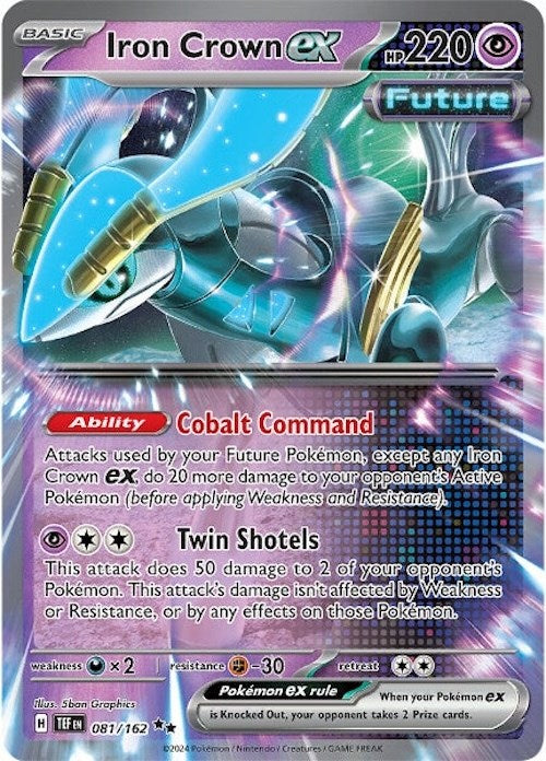 Iron Crown ex (081/162) [Scarlet & Violet: Temporal Forces] | Tables and Towers