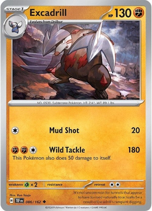 Excadrill (086/162) [Scarlet & Violet: Temporal Forces] | Tables and Towers