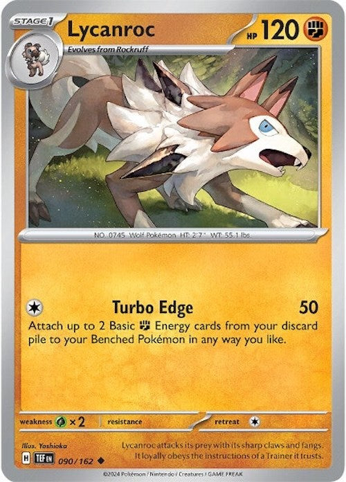 Lycanroc (090/162) [Scarlet & Violet: Temporal Forces] | Tables and Towers