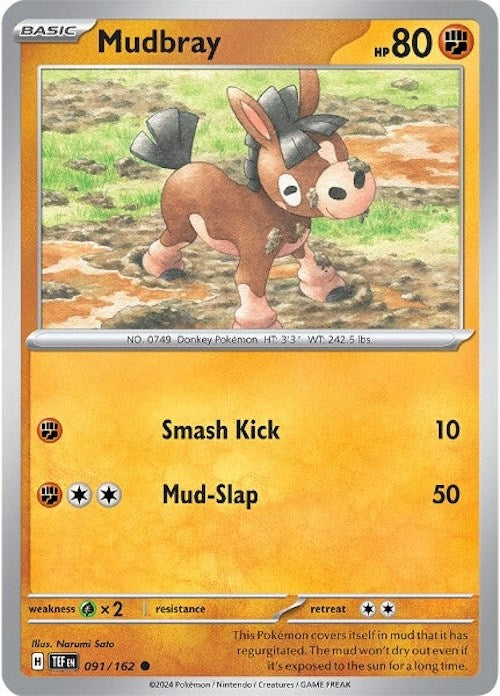 Mudbray (091/162) [Scarlet & Violet: Temporal Forces] | Tables and Towers