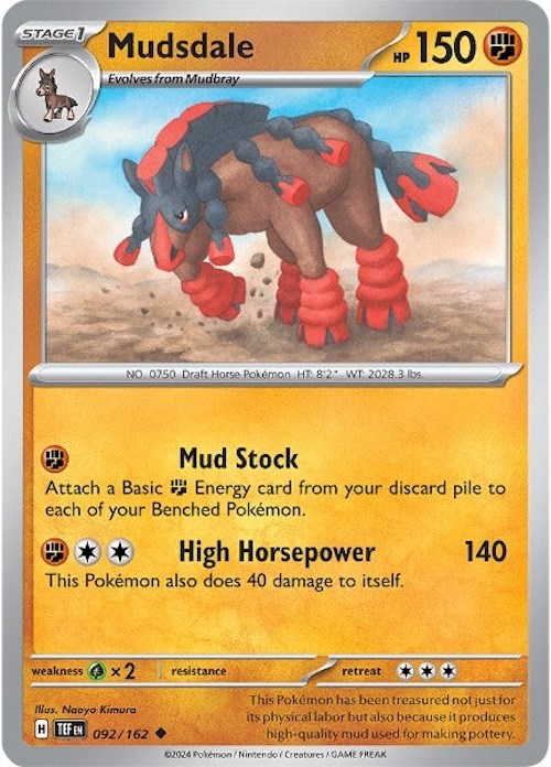 Mudsdale (092/162) [Scarlet & Violet: Temporal Forces] | Tables and Towers