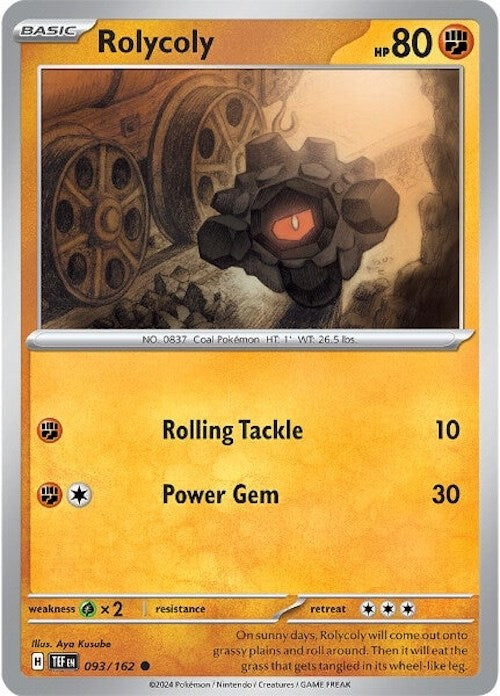 Rolycoly (093/162) [Scarlet & Violet: Temporal Forces] | Tables and Towers