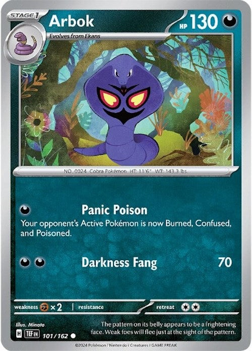 Arbok (101/162) [Scarlet & Violet: Temporal Forces] | Tables and Towers