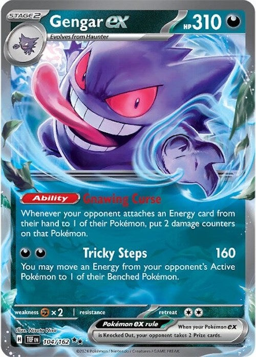 Gengar ex (104/162) [Scarlet & Violet: Temporal Forces] | Tables and Towers