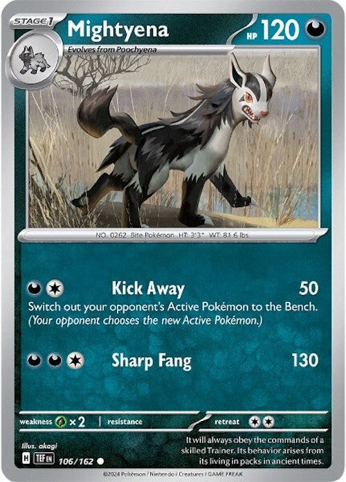 Mightyena (106/162) [Scarlet & Violet: Temporal Forces] | Tables and Towers