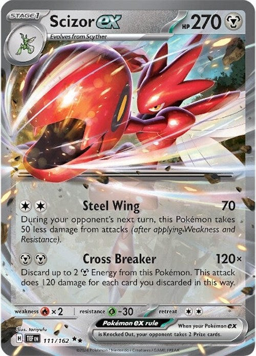 Scizor ex (111/162) [Scarlet & Violet: Temporal Forces] | Tables and Towers