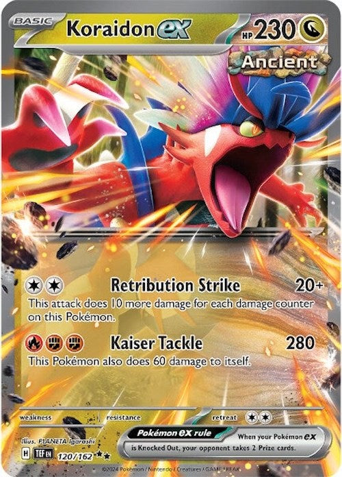 Koraidon ex (120/162) [Scarlet & Violet: Temporal Forces] | Tables and Towers