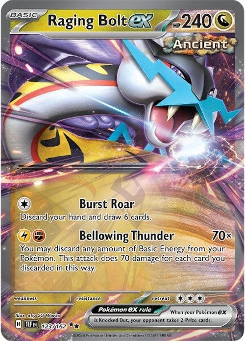 Raging Bolt ex (123/162) [Scarlet & Violet: Temporal Forces] | Tables and Towers