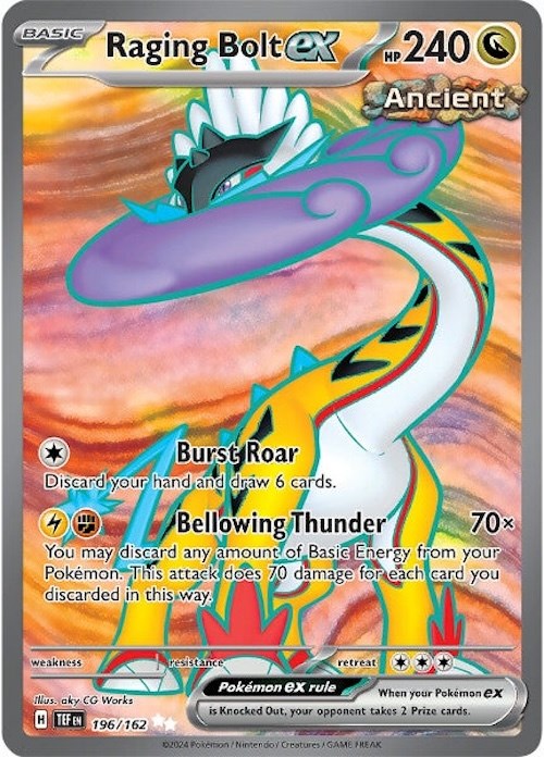 Raging Bolt ex (196/162) [Scarlet & Violet: Temporal Forces] | Tables and Towers