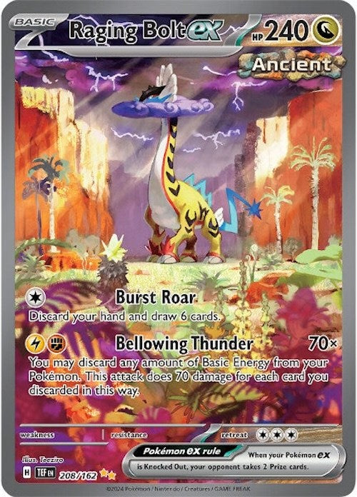 Raging Bolt ex (208/162) [Scarlet & Violet: Temporal Forces] | Tables and Towers