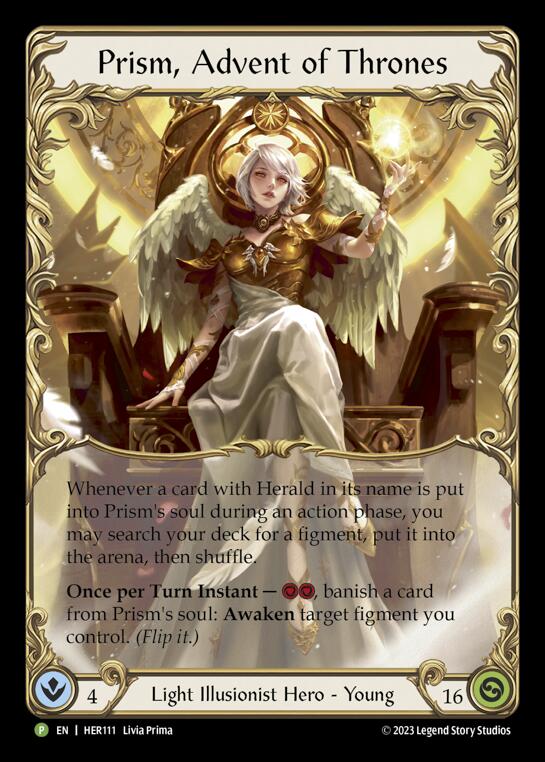 Prism, Advent of Thrones [HER111] (Promo)  Rainbow Foil | Tables and Towers