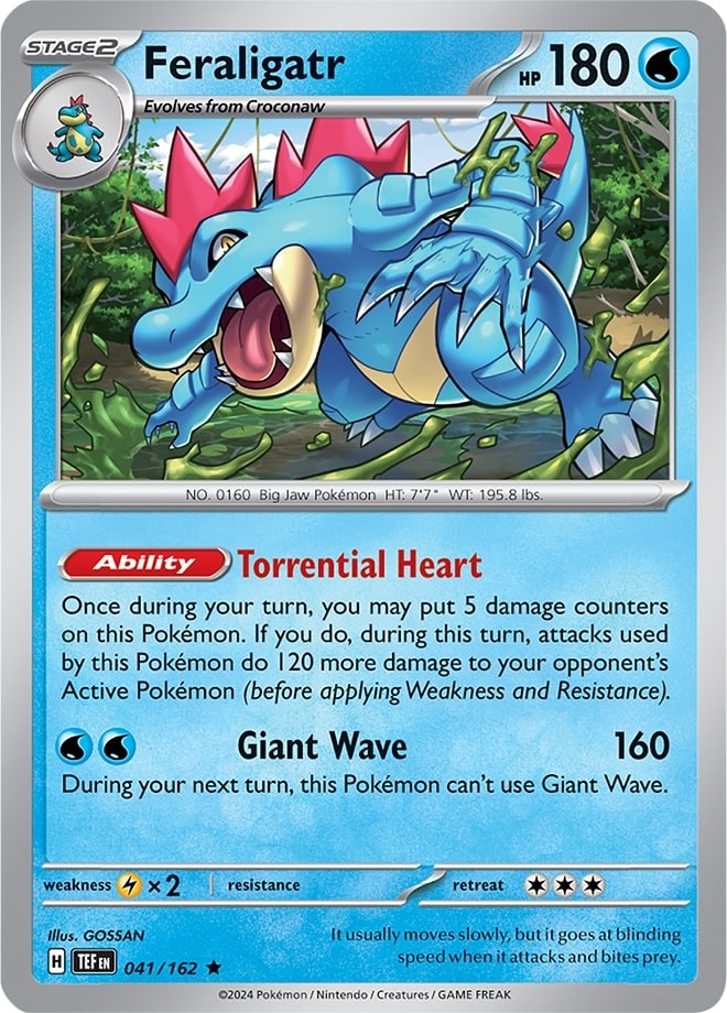 Feraligatr (041/162) (Theme Deck Exclusive) [Scarlet & Violet: Temporal Forces] | Tables and Towers