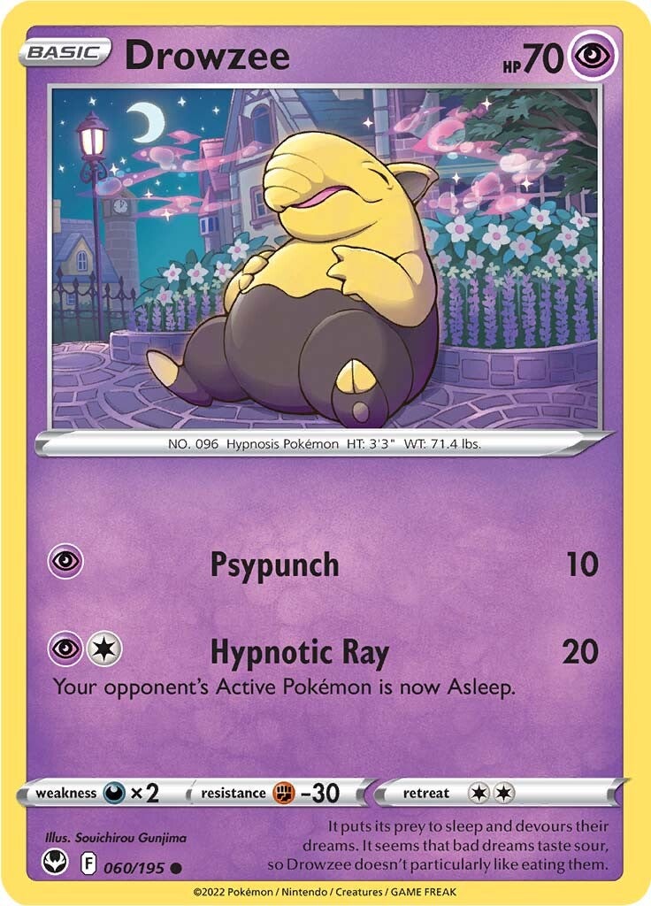 Drowzee (060/195) [Sword & Shield: Silver Tempest] | Tables and Towers