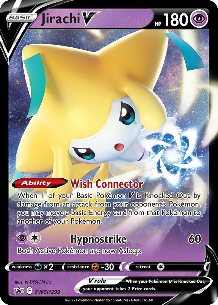 Jirachi V (SWSH299) [Sword & Shield: Black Star Promos] | Tables and Towers