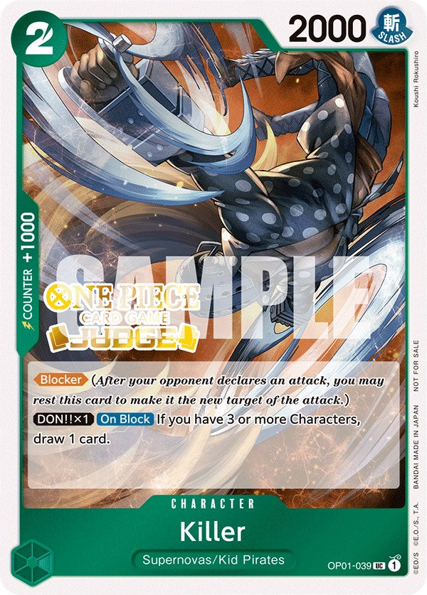 Killer (Judge Pack Vol. 3) [One Piece Promotion Cards] | Tables and Towers