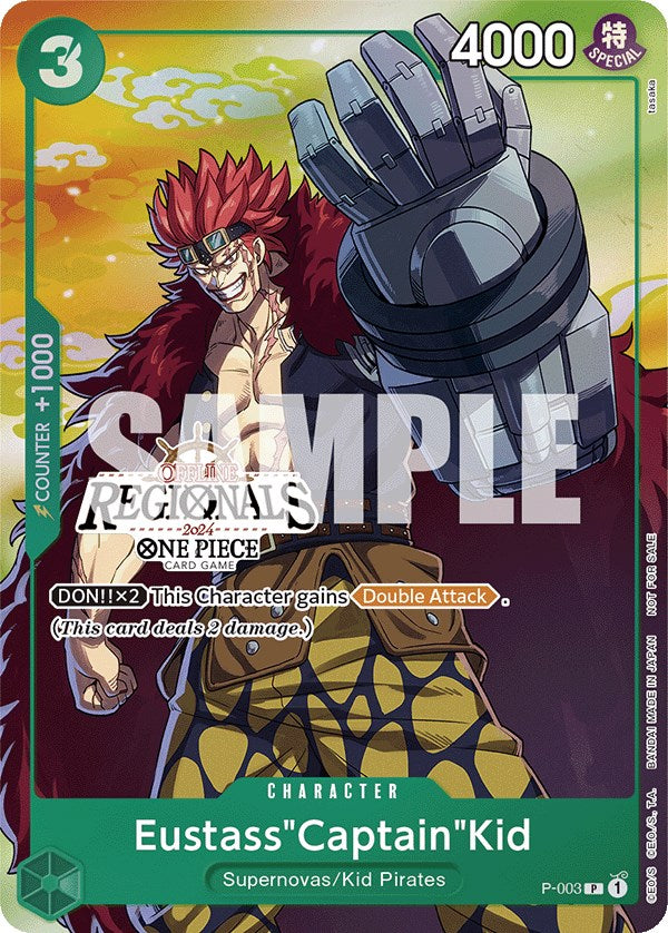 Eustass"Captain"Kid (Offline Regional 2024 Vol. 2) [Participant] [One Piece Promotion Cards] | Tables and Towers