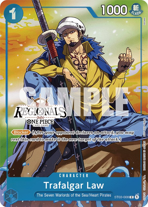 Trafalgar Law (Offline Regional 2024 Vol. 2) [Participant] [One Piece Promotion Cards] | Tables and Towers