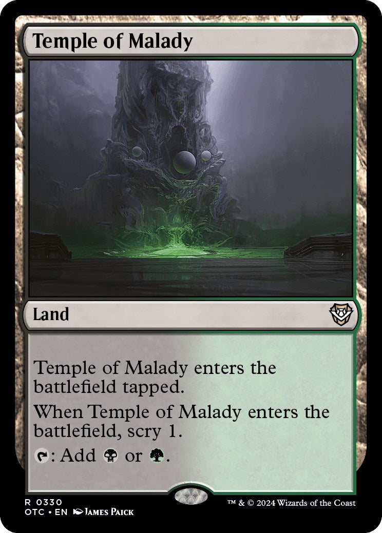 Temple of Malady [Outlaws of Thunder Junction Commander] | Tables and Towers