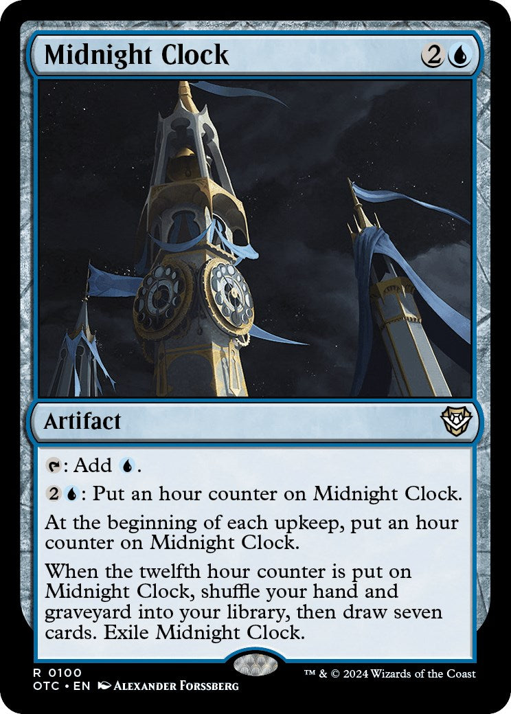 Midnight Clock [Outlaws of Thunder Junction Commander] | Tables and Towers