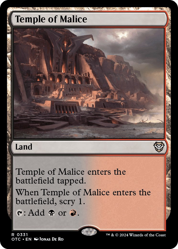 Temple of Malice [Outlaws of Thunder Junction Commander] | Tables and Towers