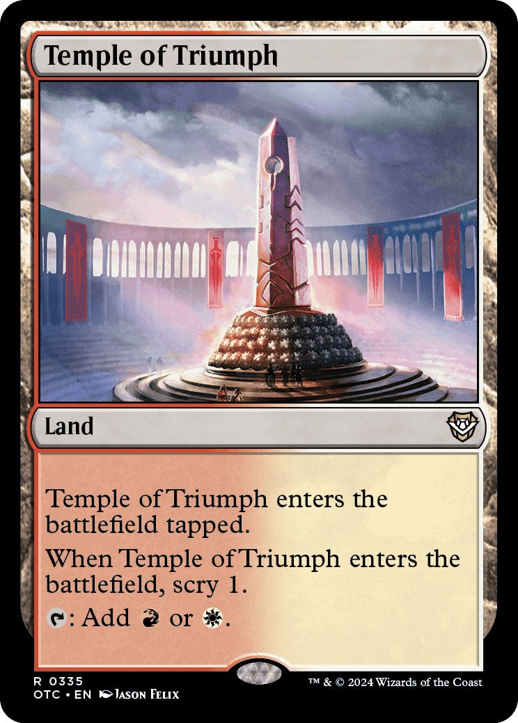 Temple of Triumph [Outlaws of Thunder Junction Commander] | Tables and Towers