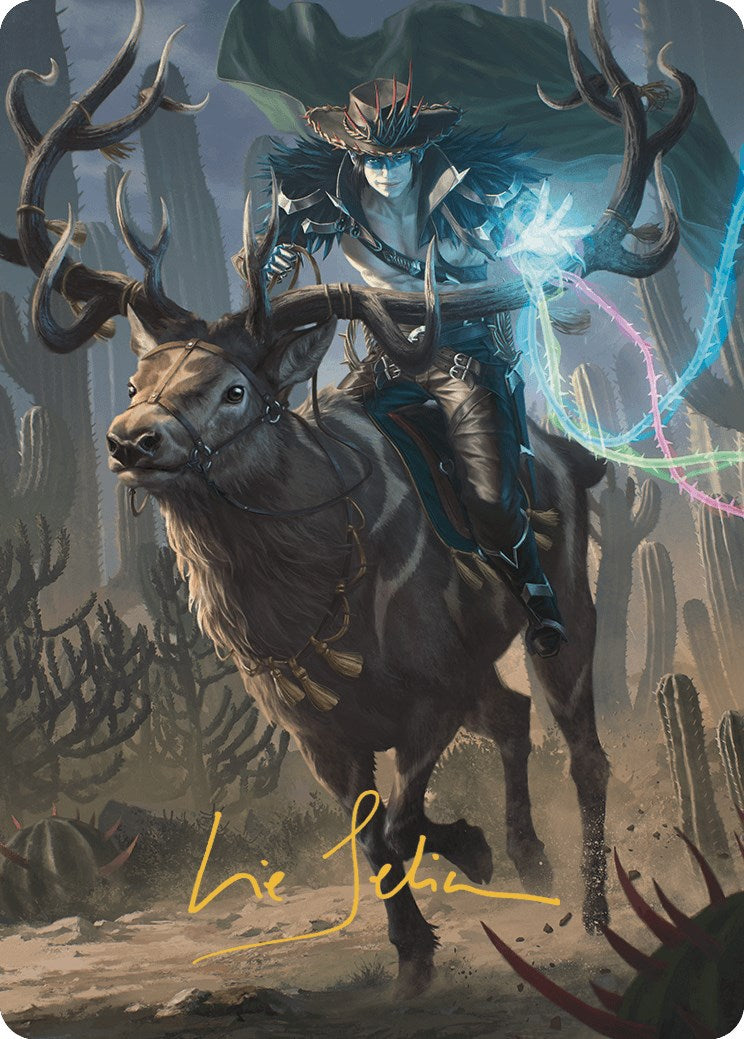 Oko, the Ringleader Art Card (54/54) (Gold-Stamped Signature) [Outlaws of Thunder Junction Art Series] | Tables and Towers