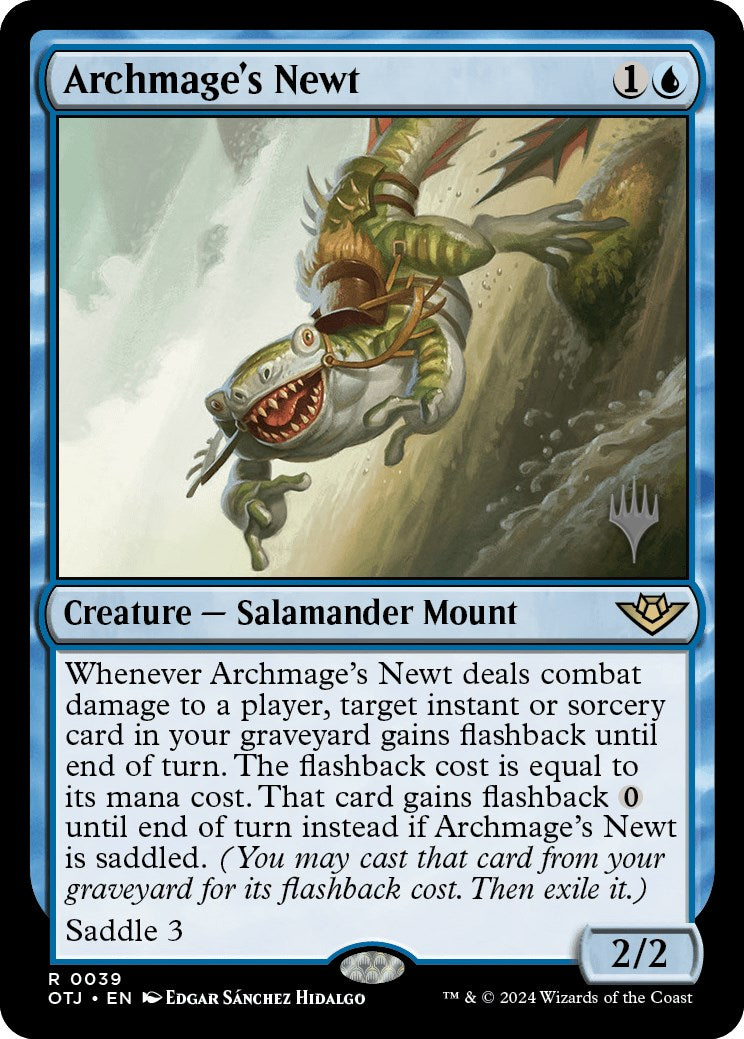 Archmage's Newt (Promo Pack) [Outlaws of Thunder Junction Promos] | Tables and Towers