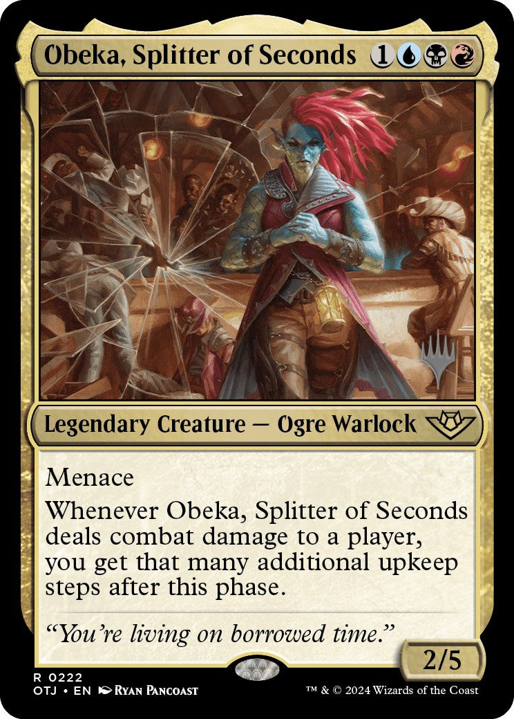 Obeka, Splitter of Seconds (Promo Pack) [Outlaws of Thunder Junction Promos] | Tables and Towers